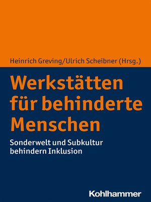 cover image of Werkstätten für behinderte Menschen